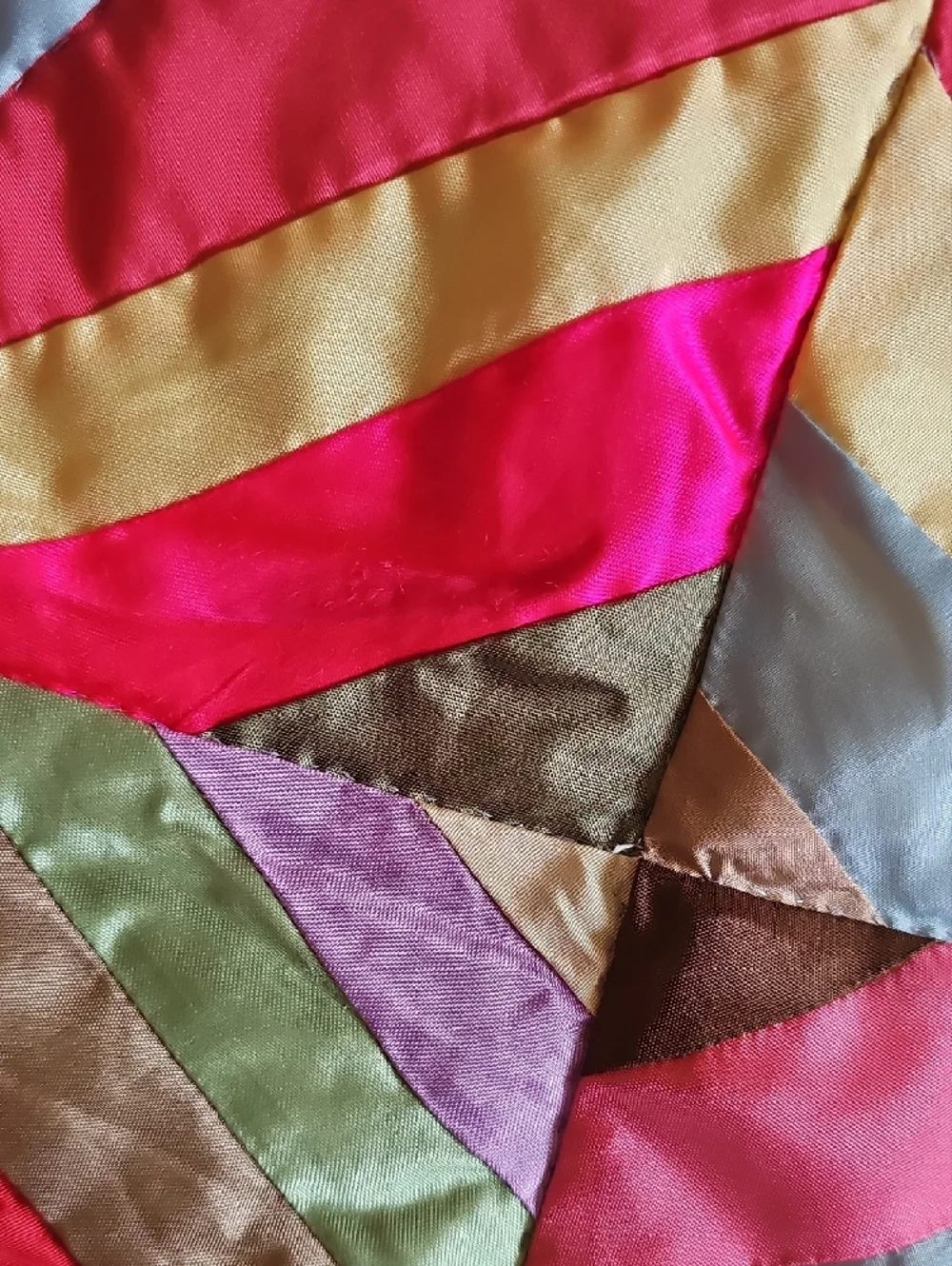 Colorful Geometric Star Patchwork Throw - Picture 11 of 14